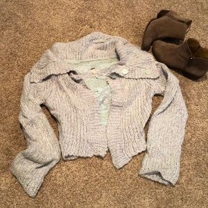 Free people violet cardigan